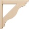 Ekena Millwork 6-in W x 32-in D x 32-in H Funston Trad Rough Cedar Woodgrain TimberThane Outlooker, Primed Tan OUTUR060X32X32FST04RCPR - alternate 3